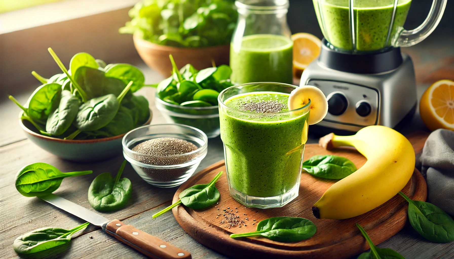 Zdravi smoothie od špinata i banane za doručak