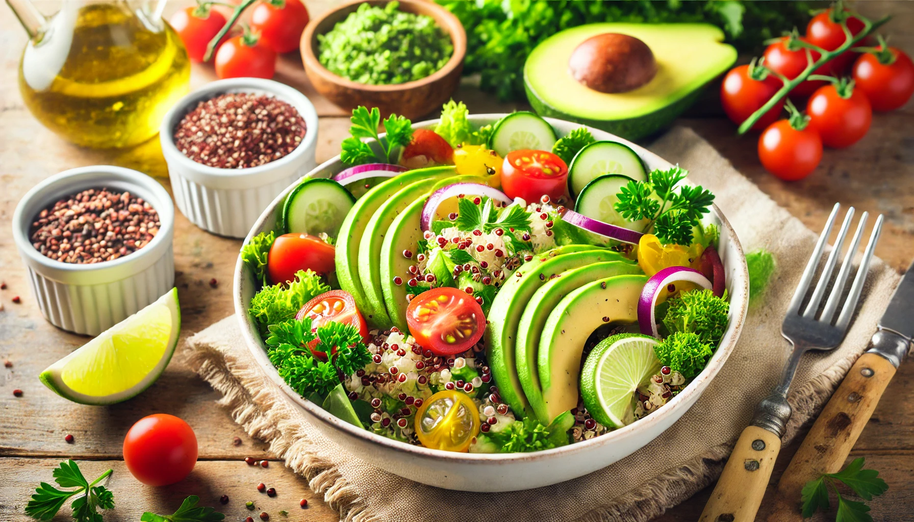 Recept za salatu od kvinoje, avokada i povrća koja je lagana i ukusna